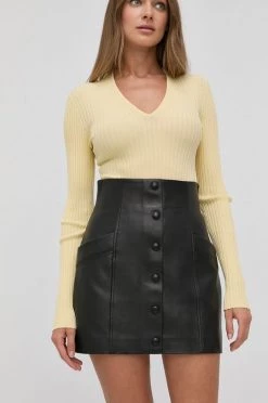 Γυναικεία Φούστες Δερμάτινη φούστα Miss Sixty μαύρο,