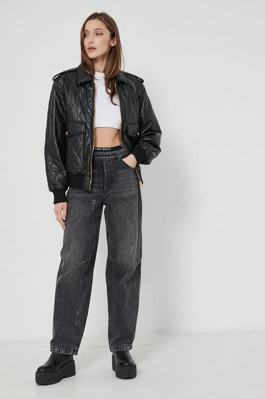 Γυναικεία Κοντά μπουφάν Δερμάτινο μπουφάν Miss Sixty χρώμα: μαύρο 4 Γυναικεία Κοντά μπουφάν Δερμάτινο μπουφάν Miss Sixty χρώμα: μαύρο - Image 2