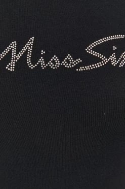 Γυναικεία Κοντομάνικο Μπλουζάκι Miss Sixty χρώμα: μαύρο -Miss Sixty Κατάστημα unnamed file 1364