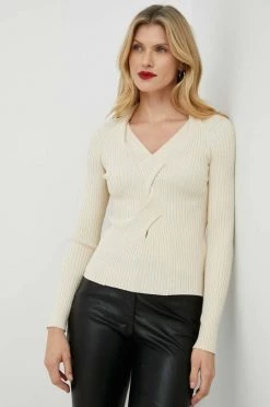 Γυναικεία Χωρίς φερμουάρ Πουλόβερ με προσθήκη μαλλιού Miss Sixty μπεζ