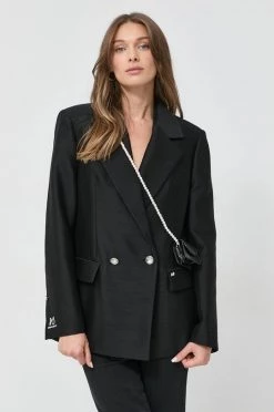 Γυναικεία Σακάκια Μαλλί μπουφάν Miss Sixty μαύρο,