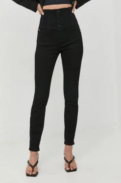 Γυναικεία Slim και Skinny Τζιν με μείγμα κασμίρ Miss Sixty μαύρο