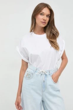 Γυναικεία Κοντομάνικο Βαμβακερό μπλουζάκι Miss Sixty άσπρο