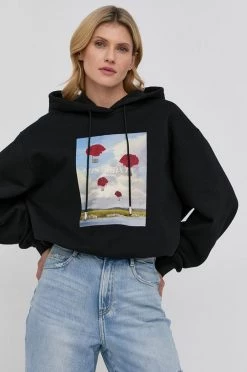 Γυναικεία Χωρίς φερμουάρ Βαμβακερή μπλούζα Miss Sixty χρώμα: μαύρο,