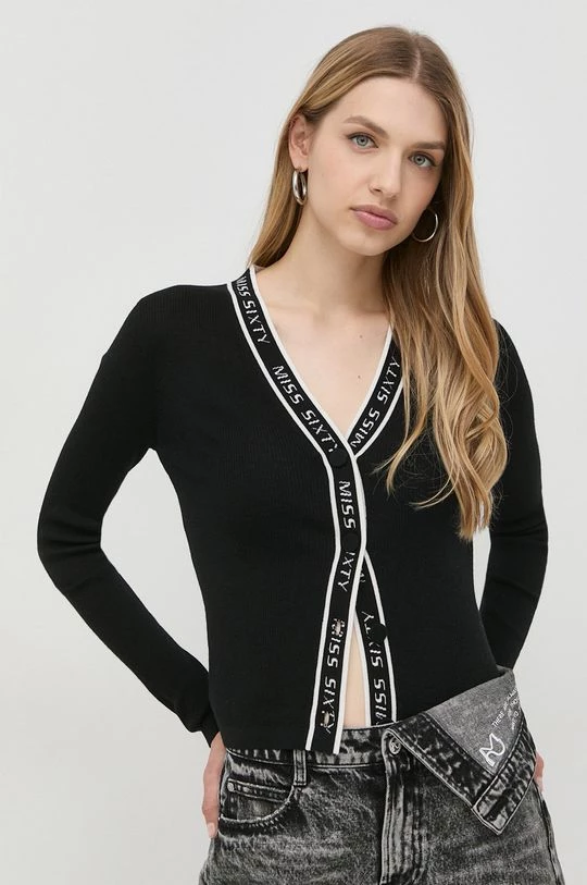 Γυναικεία Με φερμουάρ Μάλλινη ζακέτα Miss Sixty μαύρο 3 Γυναικεία Με φερμουάρ Μάλλινη ζακέτα Miss Sixty μαύρο