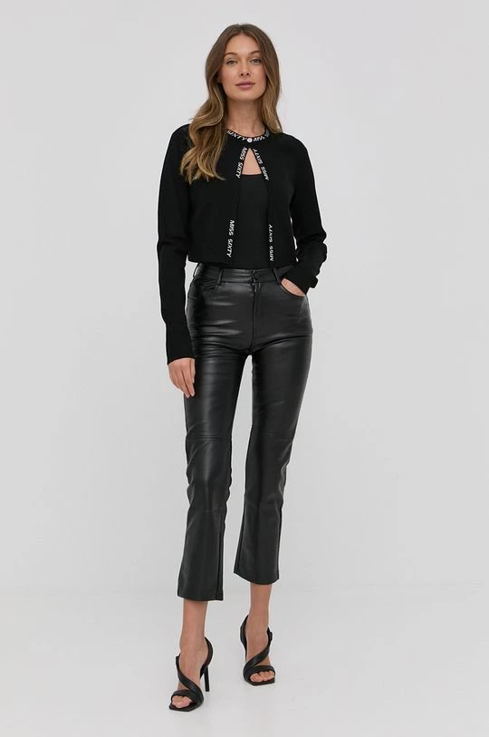 Γυναικεία Με φερμουάρ Πλεκτή ζακέτα Miss Sixty χρώμα: μαύρο 4 Γυναικεία Με φερμουάρ Πλεκτή ζακέτα Miss Sixty χρώμα: μαύρο - Image 2