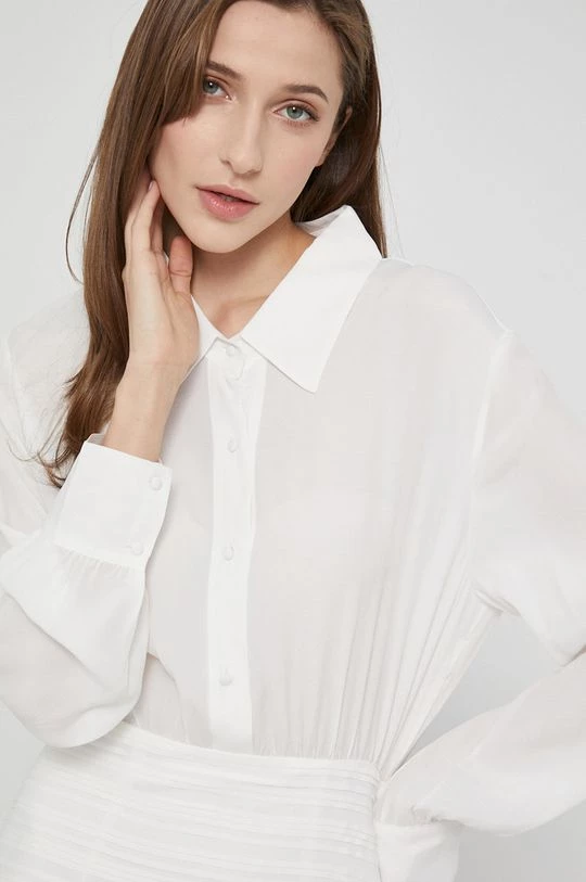 Γυναικεία Φορέματα Φόρεμα από συνδιασμό μεταξιού Miss Sixty άσπρο 6 Γυναικεία Φορέματα Φόρεμα από συνδιασμό μεταξιού Miss Sixty άσπρο - Image 4