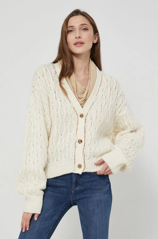Γυναικεία Με φερμουάρ Μάλλινη ζακέτα Miss Sixty χρώμα: κρεμ 3 Γυναικεία Με φερμουάρ Μάλλινη ζακέτα Miss Sixty χρώμα: κρεμ